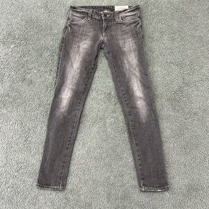 Siwy hannah skinny jeans black denim made in USA